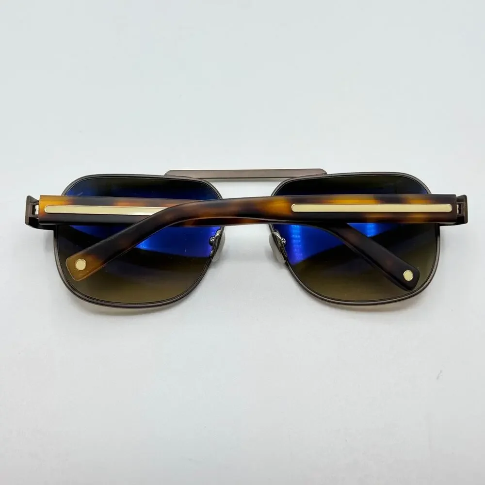 Robert Marc Sunglasses Bon 674 Brown Aviator Frame Gradient Lens 60-16-140mm